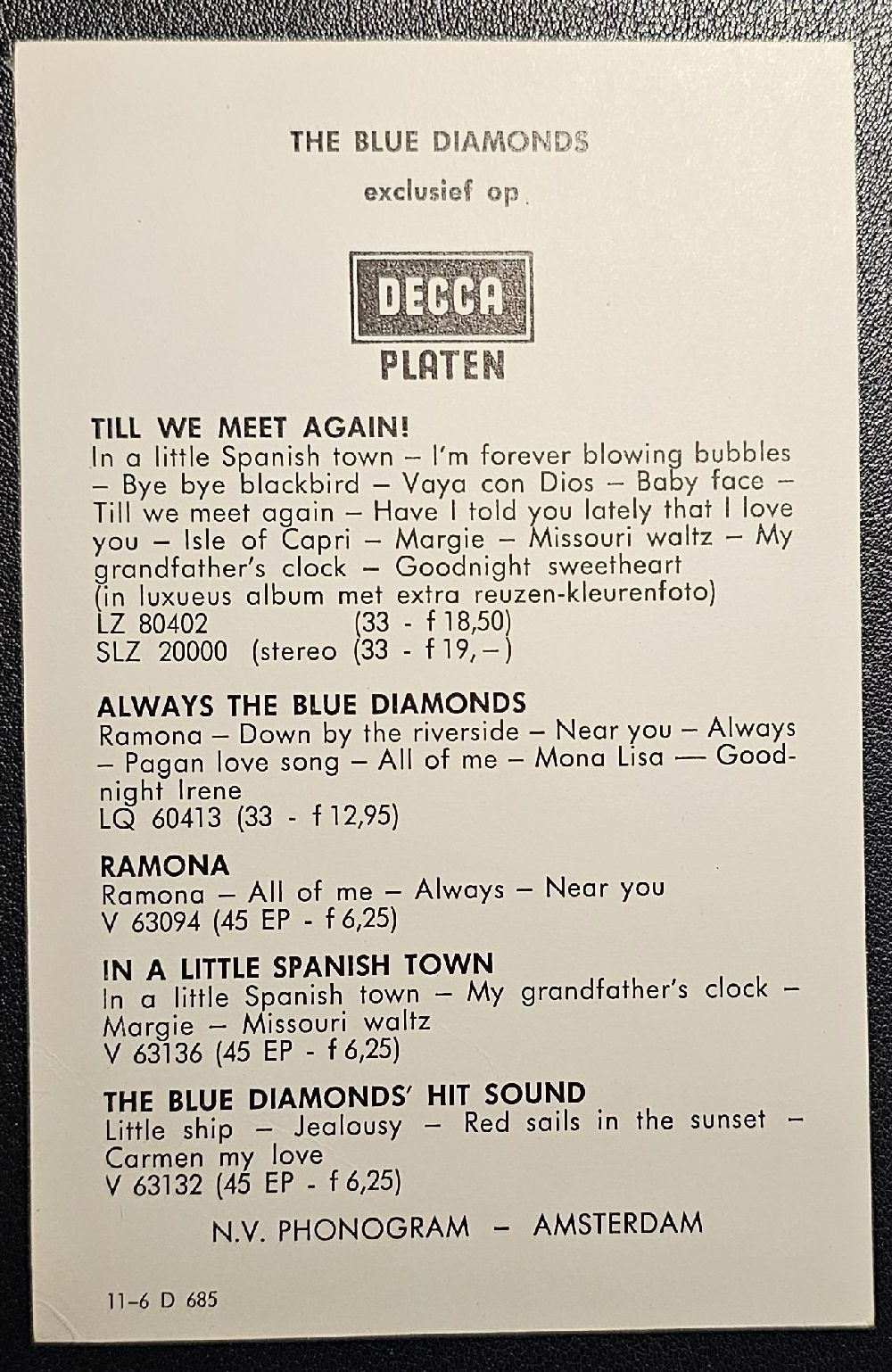 (image for) the Blue Diamonds#0003